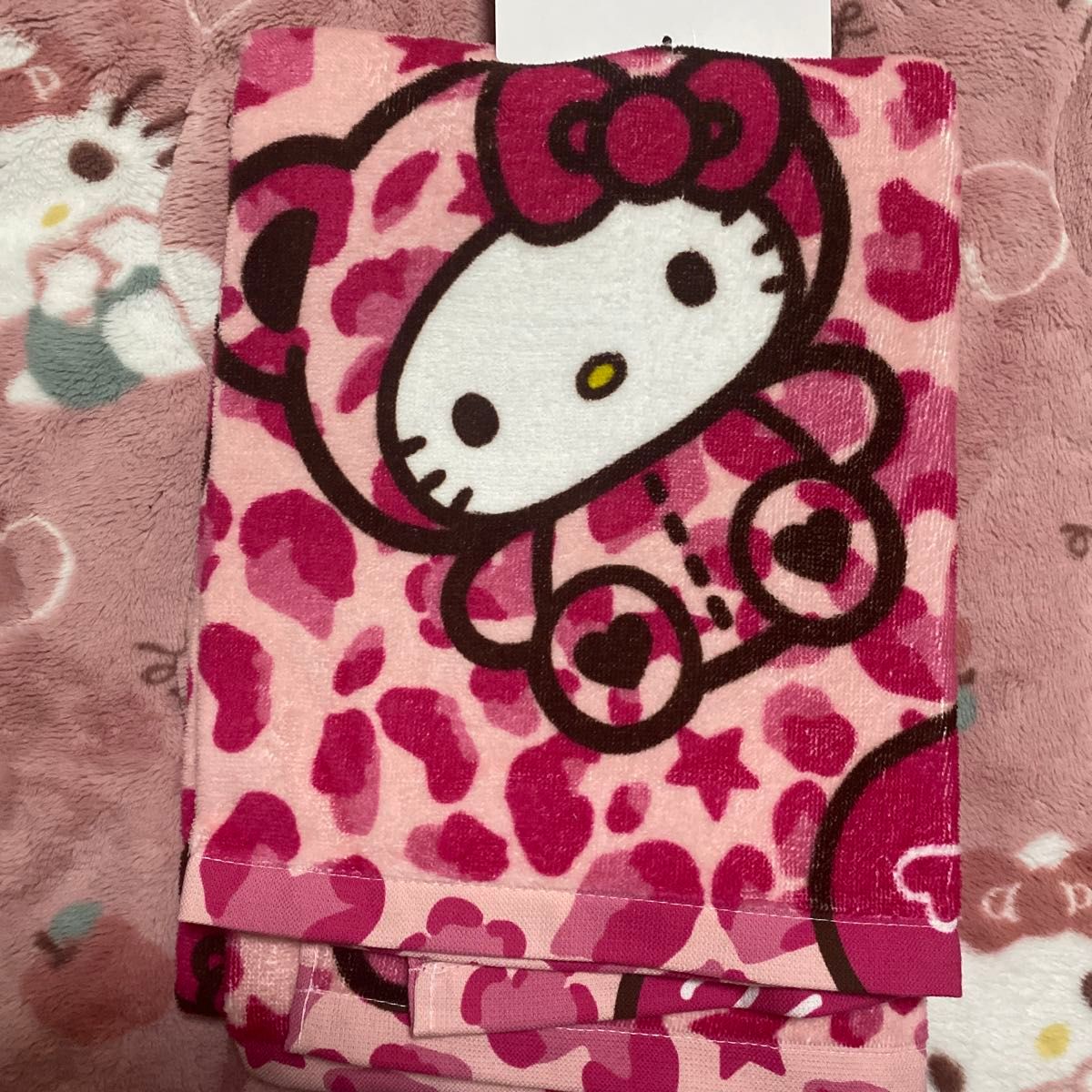 ハローキティ ヒョウ柄 バスタオル ピンク｜Yahoo!フリマ（旧PayPay