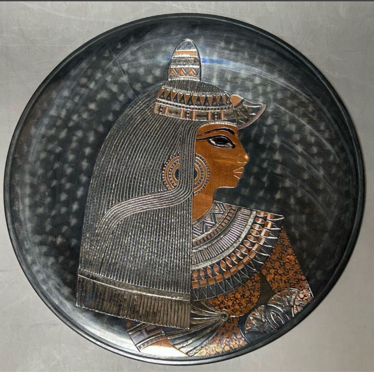 本日限定 A037 エジプト 壁掛け飾り皿 4枚セット 古代エジプト風 装飾