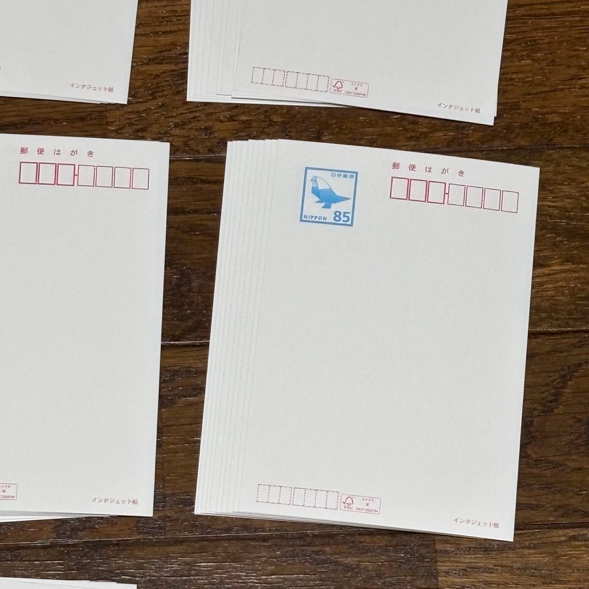 官製葉書 はがき 未使用 インクジェット紙 85円裏無地 100枚 8500円分