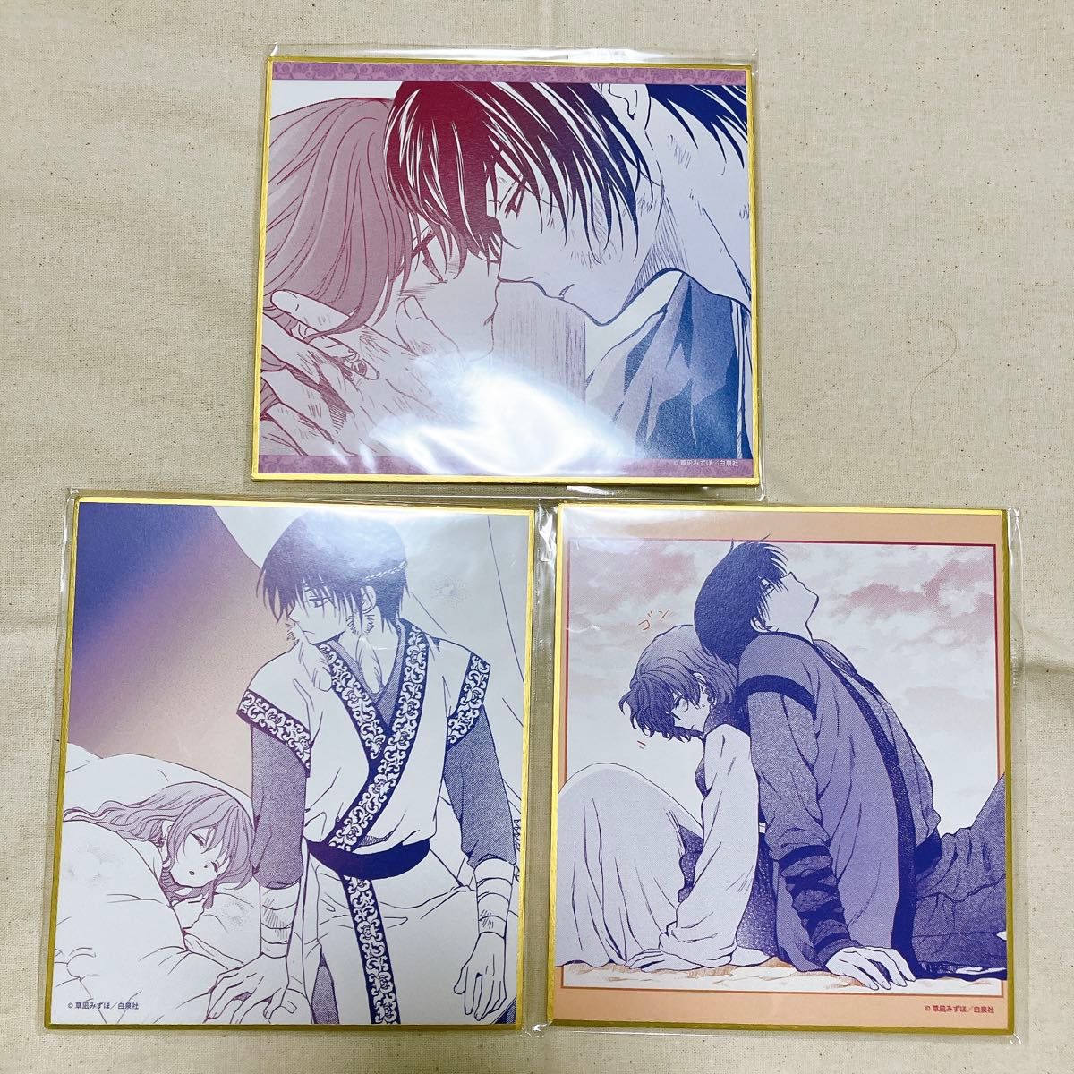 新品未開封】暁のヨナ 漫福ガチャ 第三弾 ミニ色紙 ハクヨナ スウォン