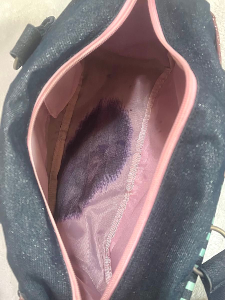 ジュエルペット バッグ ルビー ガーネット サフィー デニム 平成