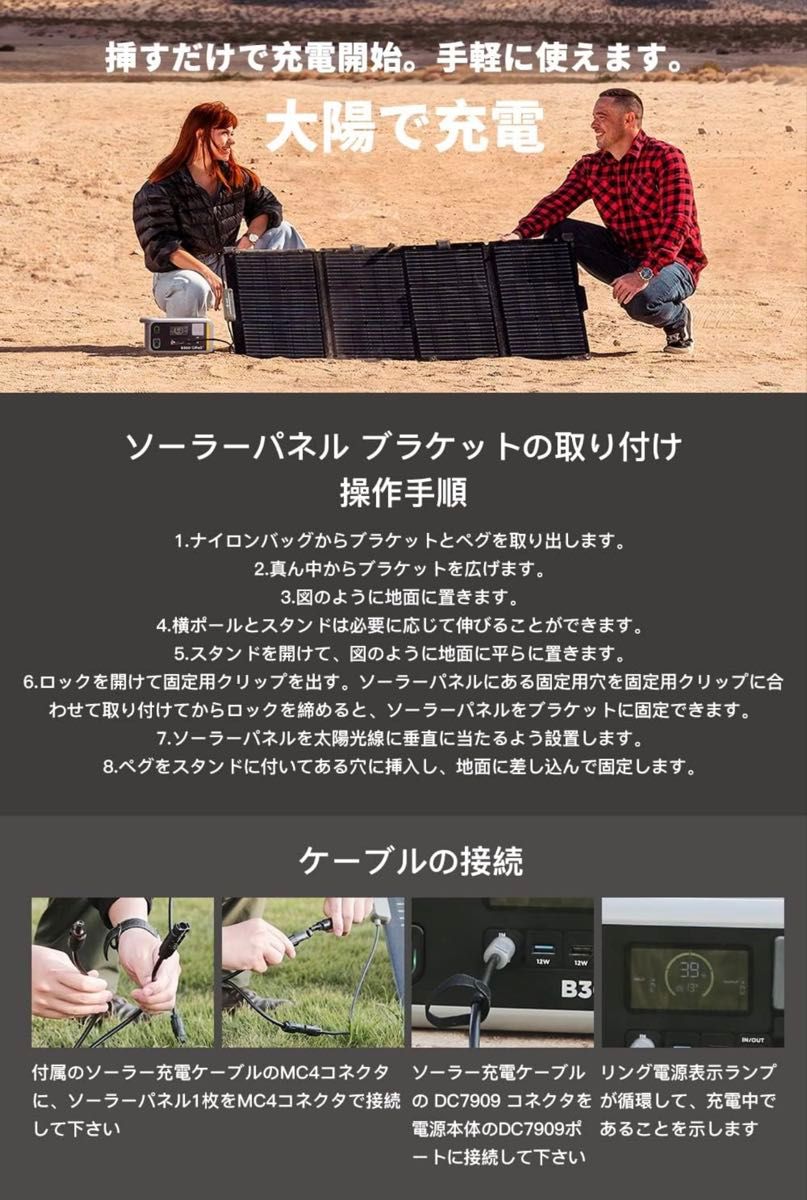 総額約8万円相当】新品 Litheli ポータブル電源 B600 & 100Wソーラー