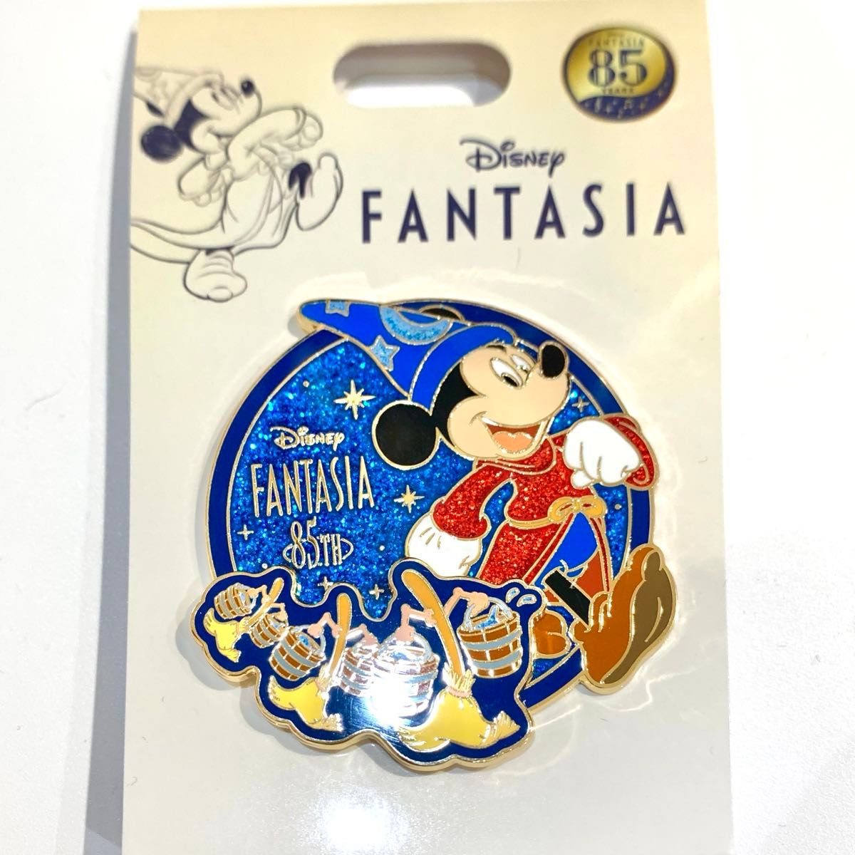 ディズニーストア ファンタジア 85周年 ピンバッジ ミッキー ミッキー