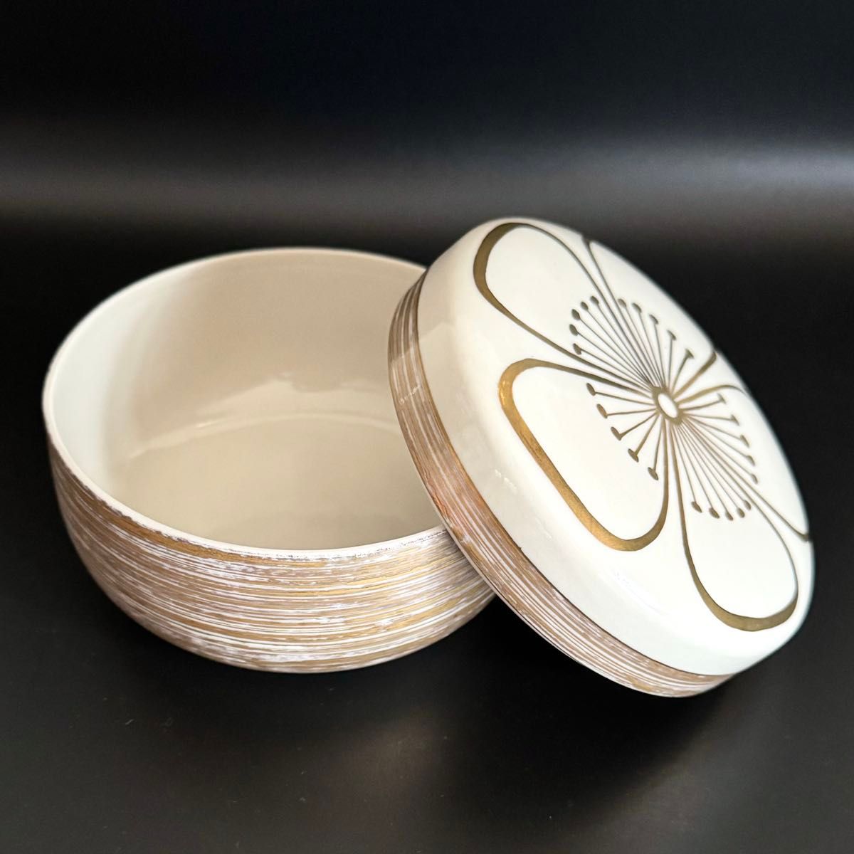 東哉 清水焼 音羽窯 蓋付き小鉢 紅白セット 金彩 未使用｜Yahoo!フリマ