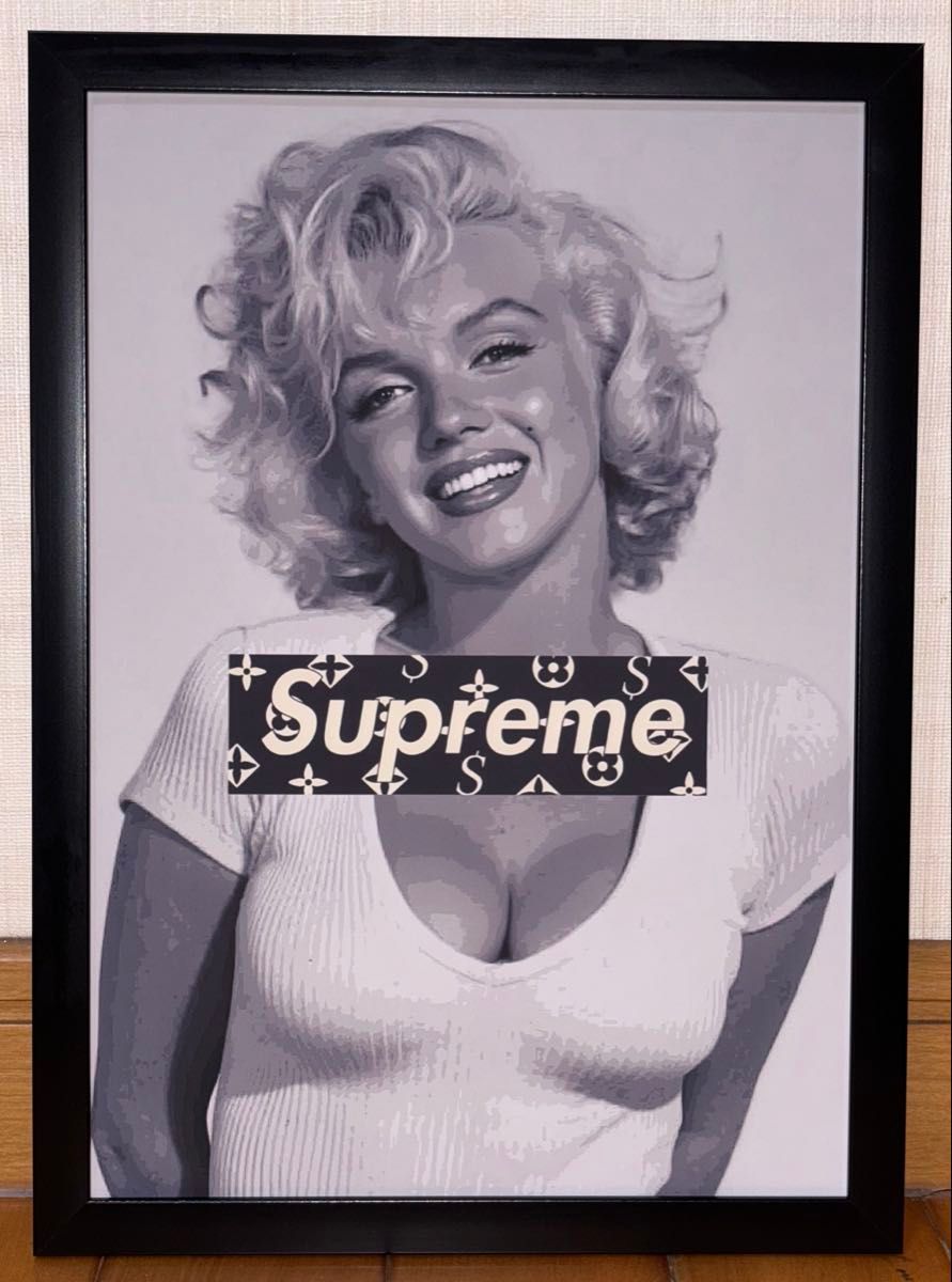 ス*キ様 特別価格出品!/額装済/ジャミルGS/supreme/アートポスター ス