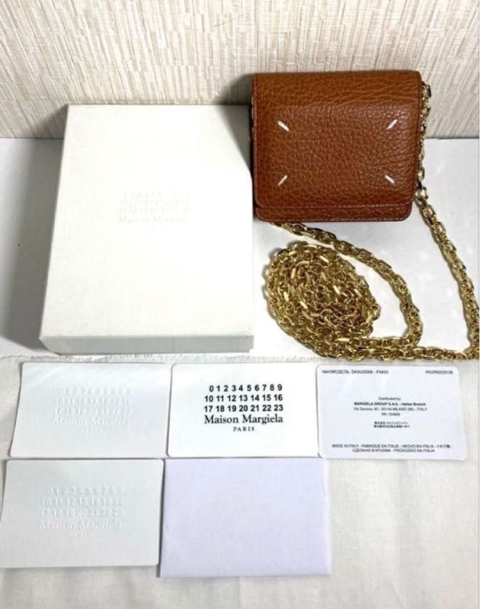 未使用品 Maison Margiela メゾンマルジェラ 4ステッチ レザー