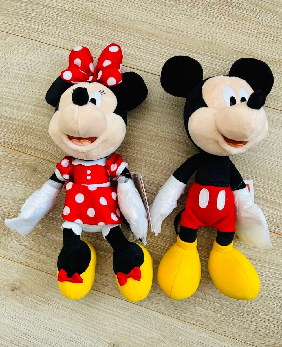 ホワイトミッキーマウス&ミニーマウス＆プルート 東京ディズニーランド