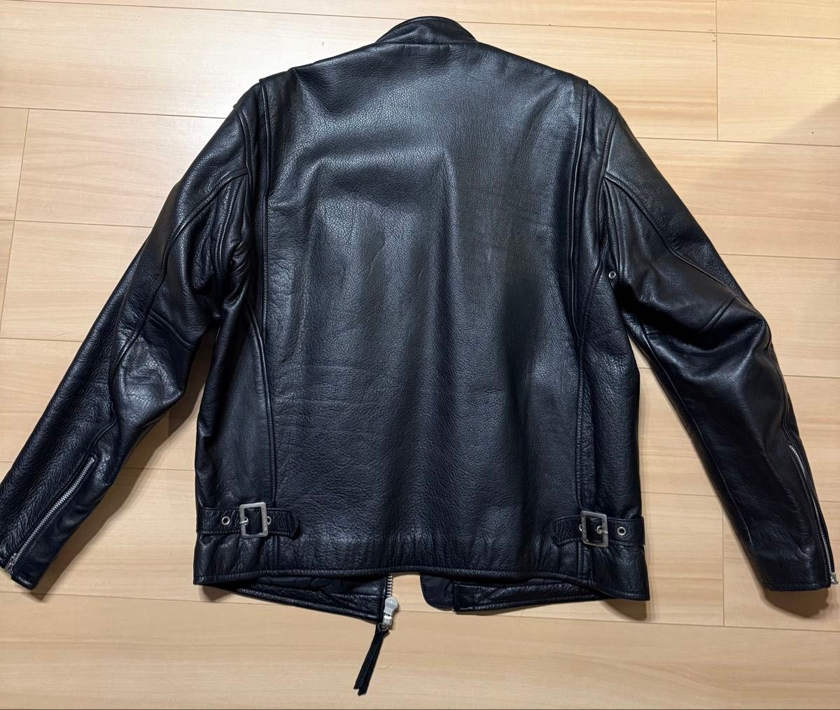 R B C シングルライダースジャケット レザージャケット ブラック XL