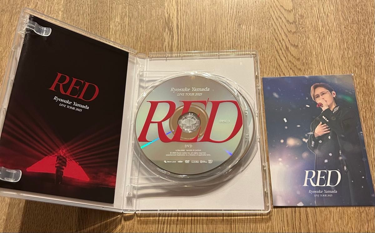 Ryosuke Yamada LIVE TOUR 2025 RED 通常盤DVD スペシャルカード封入
