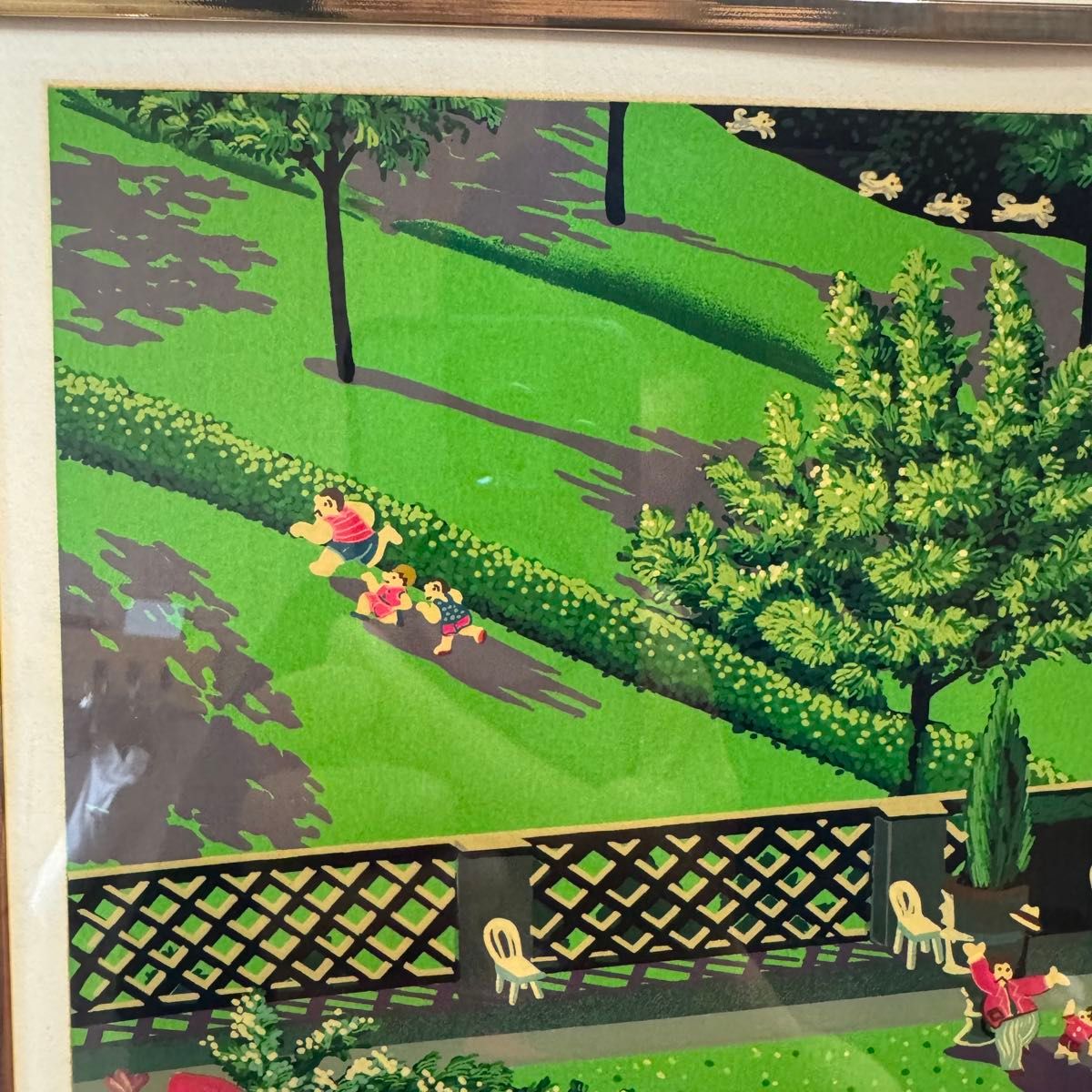 送料込 ヒロヤマガタ 直筆サイン付 真作 額装 シルクスクリーン