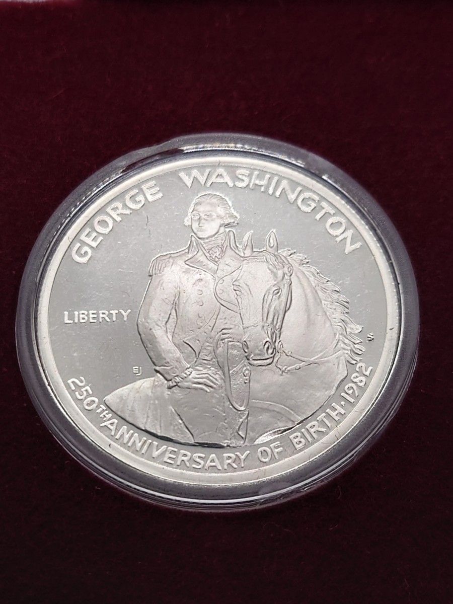 アメリカ 1982年 「ジョージ・ワシントン生誕250周年」ハーフダラー