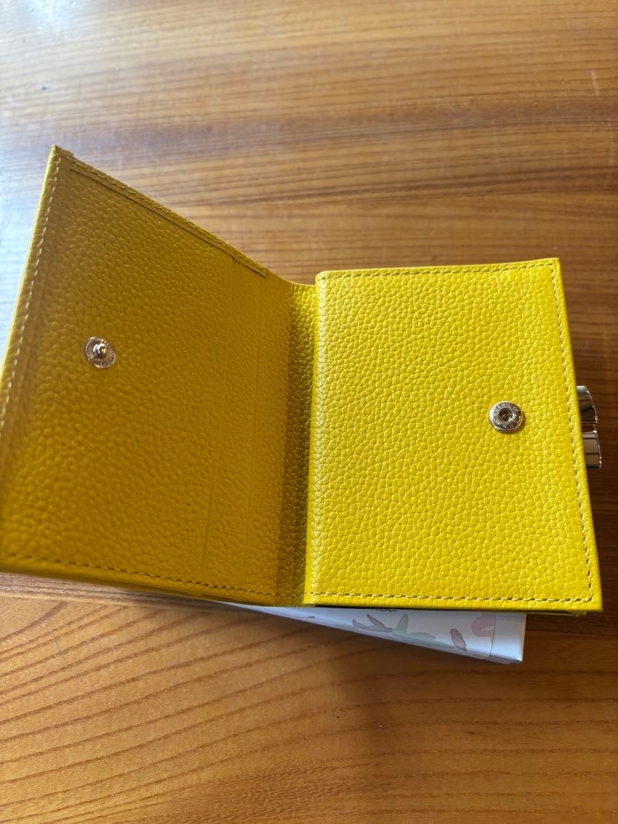 皇居財布 がま口財布 ガマ口財布 黄色 イエロー 菊の御紋 菊の紋
