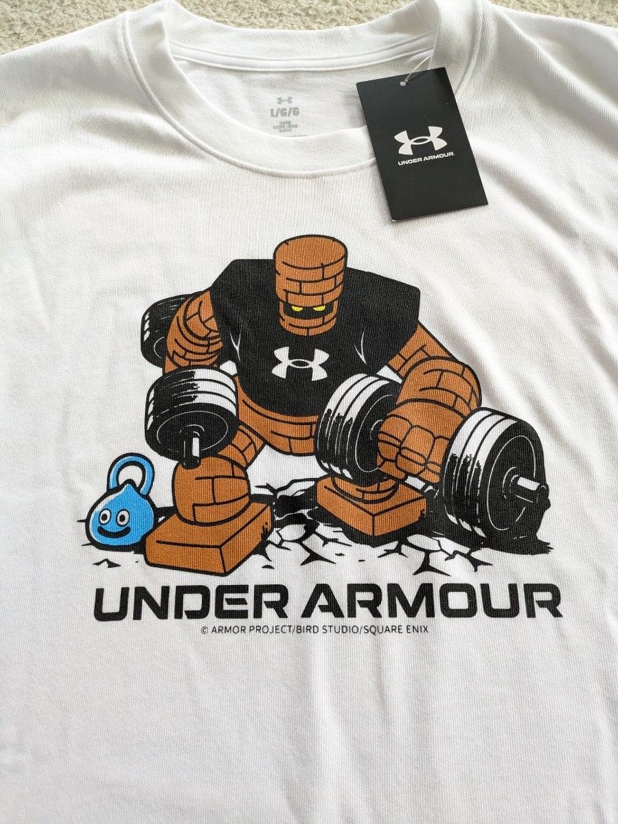 新品 タグ付き アンダーアーマー ドラゴンクエスト コラボ Tシャツ L