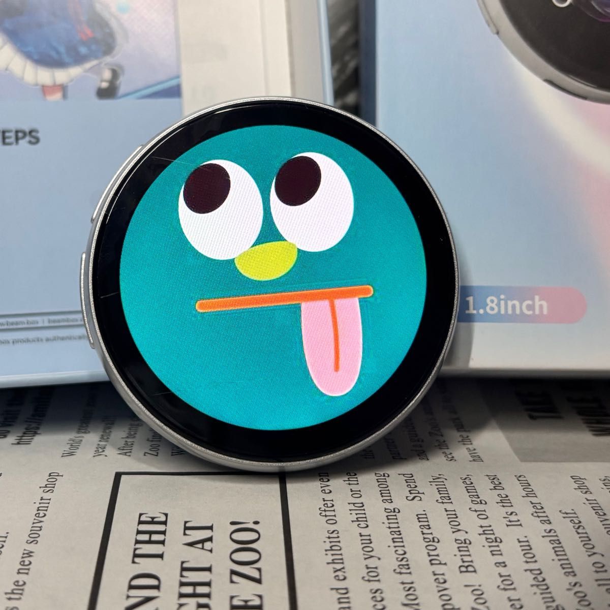 beambox E-Badge 動く デジタル 液晶 缶バッジ makuake beambox E