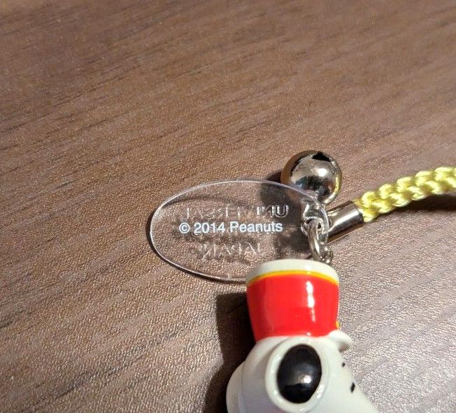 激レア】美品 2014年製 USJ限定 スヌーピー 兵隊 鈴 根付 ストラップ