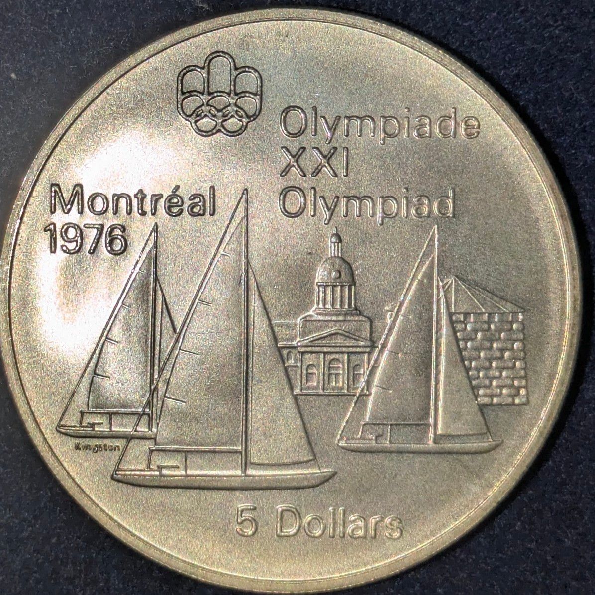 1976年モントリオールオリンピック 5ドル銀貨 カナダ ②｜Yahoo!フリマ