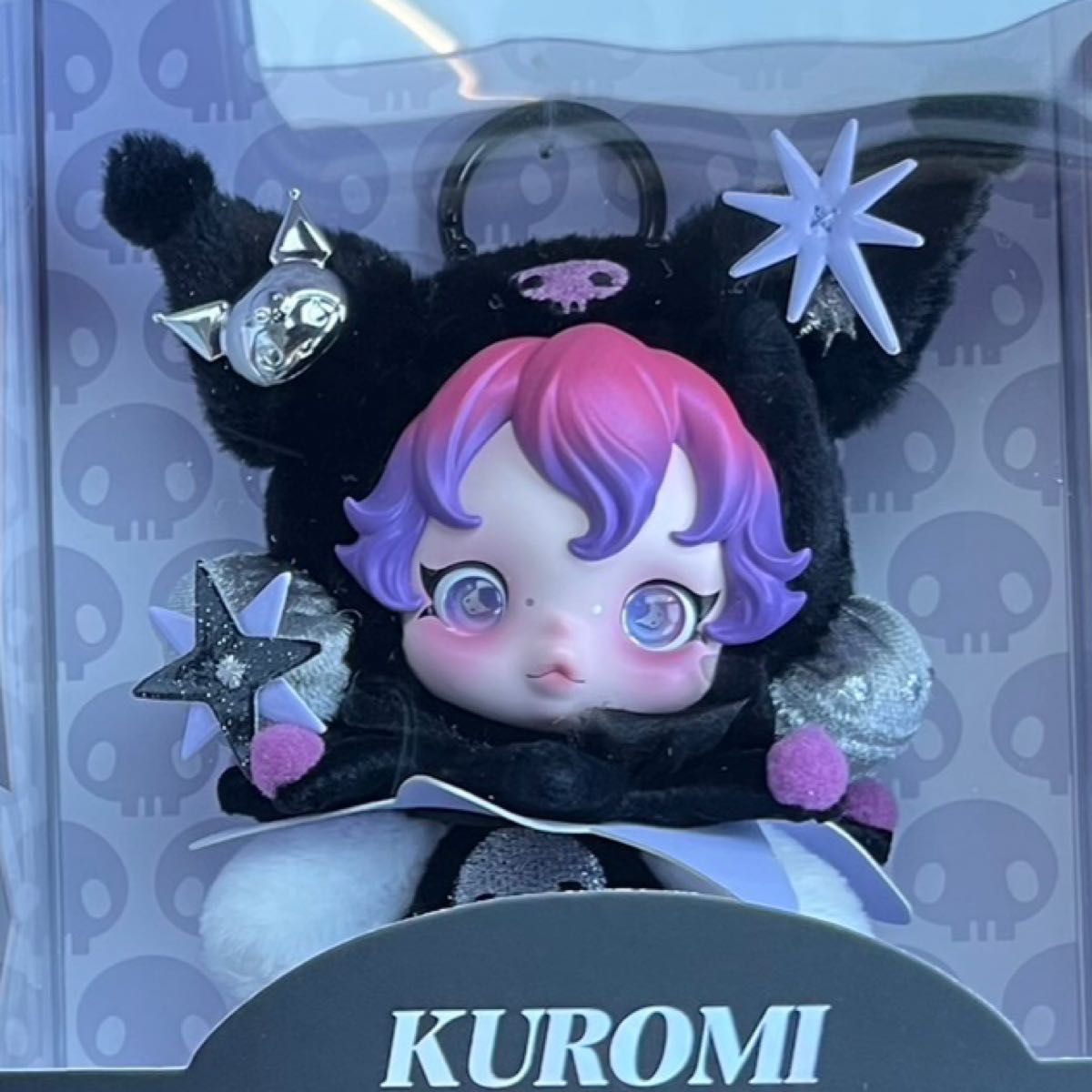 SKULLPANDA×KUROMI スカルパンダ クロミ ぬいぐるみペンダント POPMART