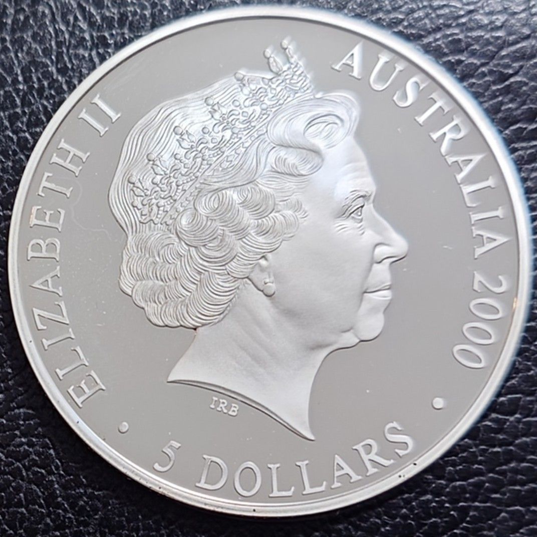 2000年 オーストラリア銀貨 5ドル 1オンス シドニーオリンピック記念