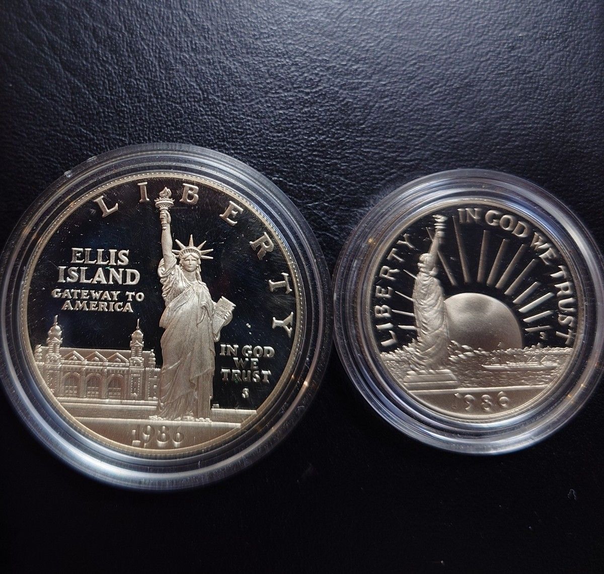 1986年 アメリカ銀貨 1ドル リバティ自由の女神記念銀貨silver900大型