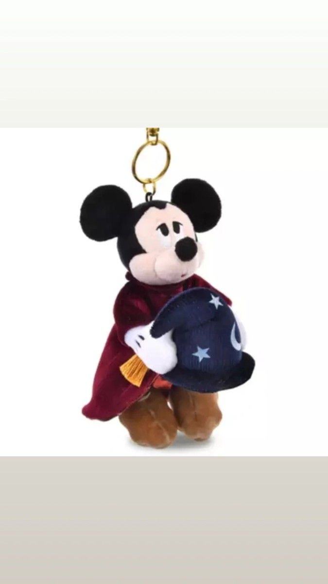 完売 ミッキー ぬいぐるみキーホルダー・キーチェーン FANTASIA 85TH