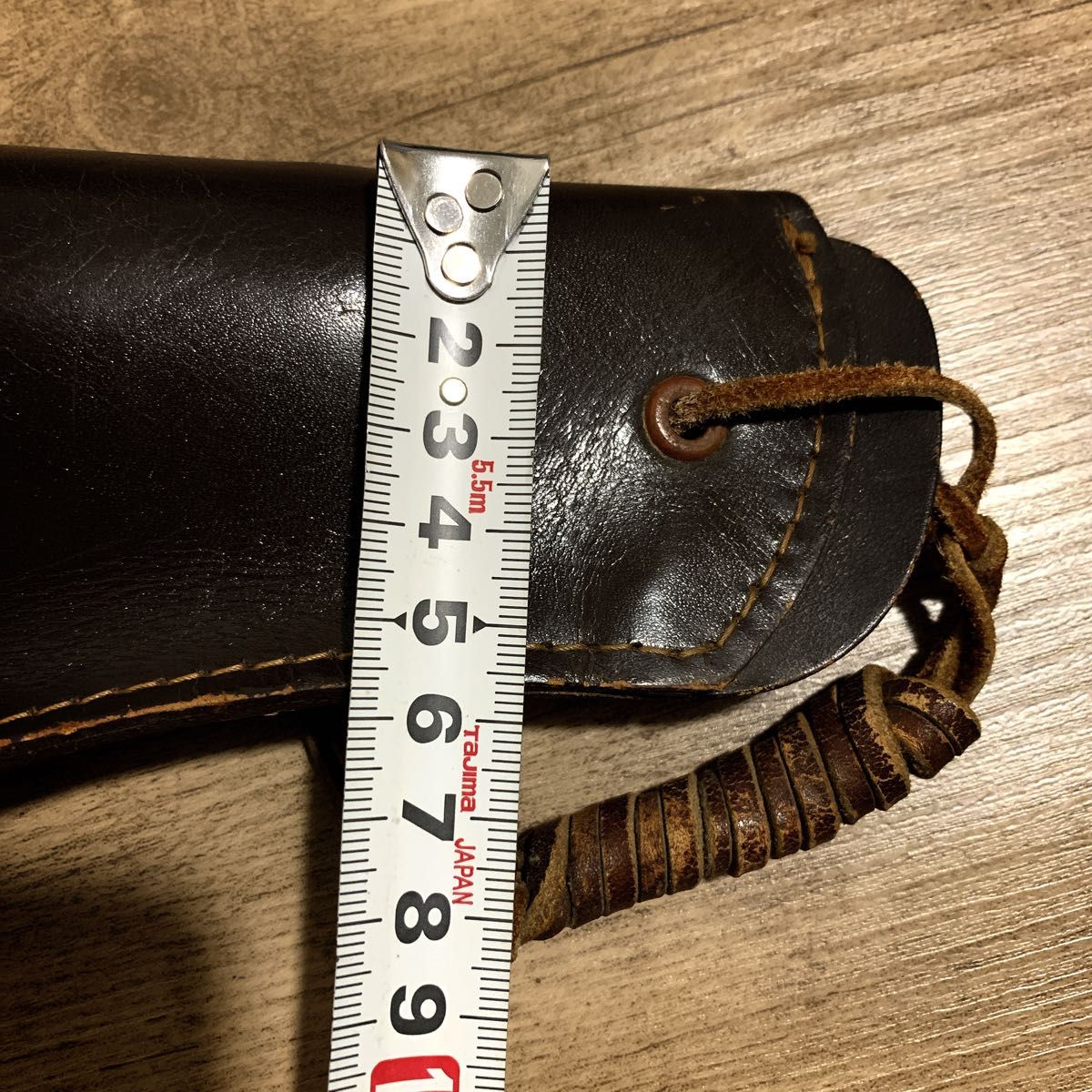 1980年代 国際産業 コクサイ 米軍 US刻印 本革 レザーホルスター 茶