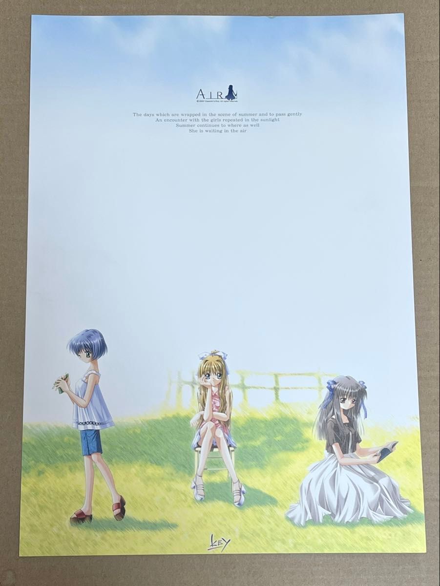 key AIR 当時物 複製原画 イラスト ビジュアル 6枚セット key AIR 当時