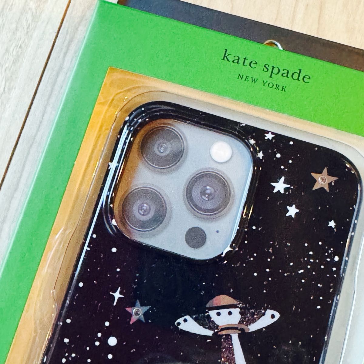 ケイトスペード】スターリー スカイ iPhoneケース15proケース ブラック