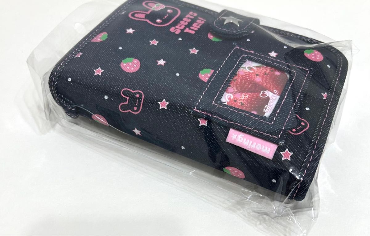 正規品 MERING メリング シール帳 デニム イチゴ うさぎ バインダー