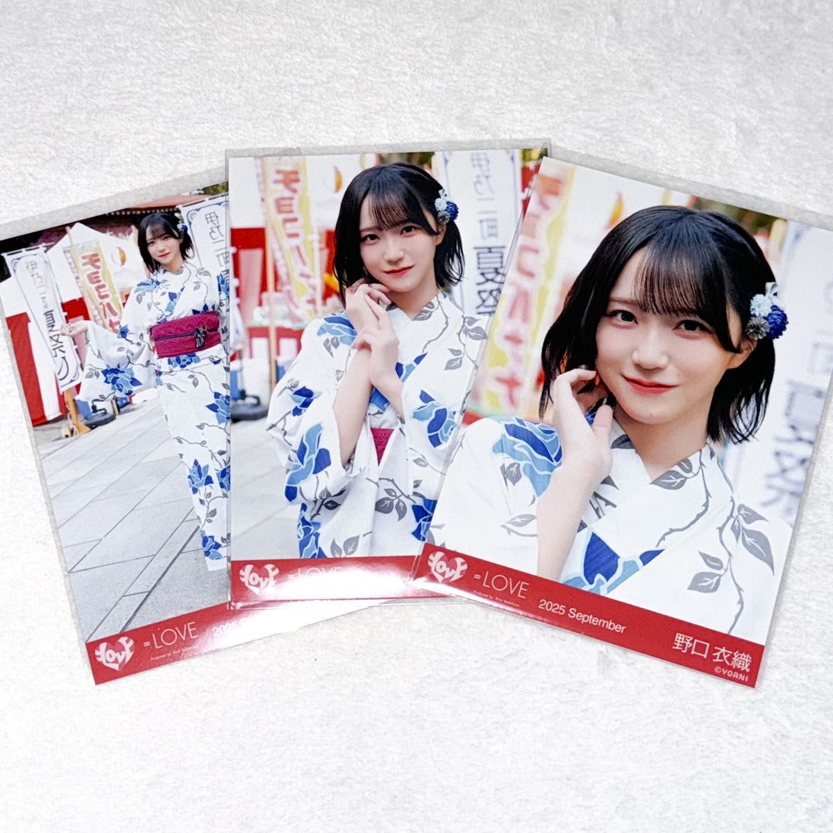 ユ*ウ様 イコラブ 注文 野口衣織 生写真 直筆 内緒バナシ イコラブ