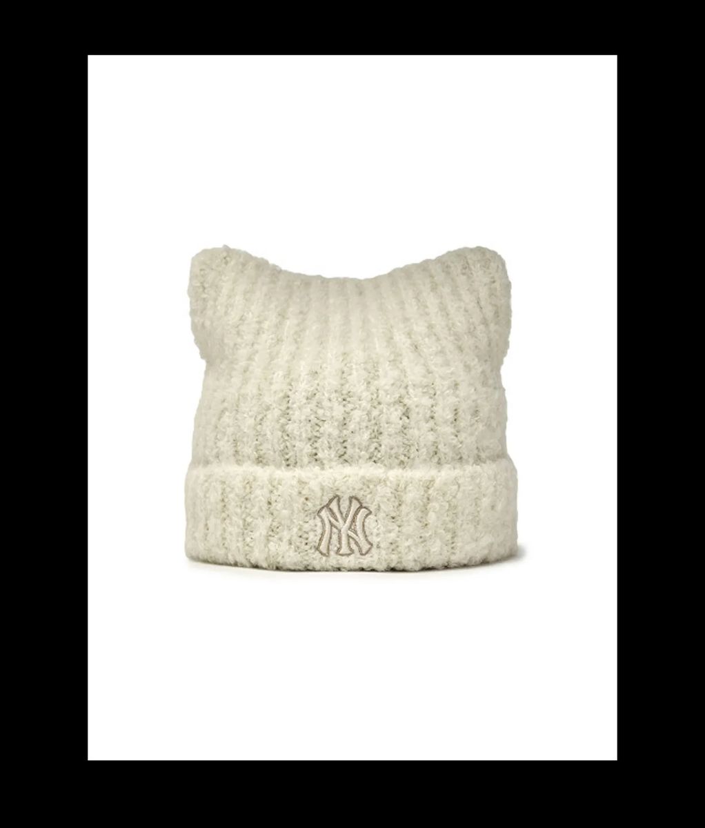 カリナ着用モデル 白【MLB】韓国公式ショップ限定 ビーニー ニット帽