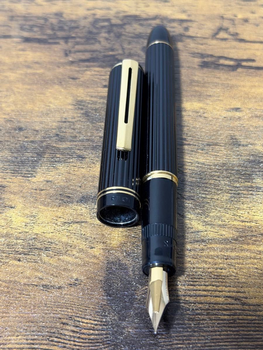 試筆のみ 初代 ジャスタス 14金 ゴールド 万年筆 パイロット 嵌合式