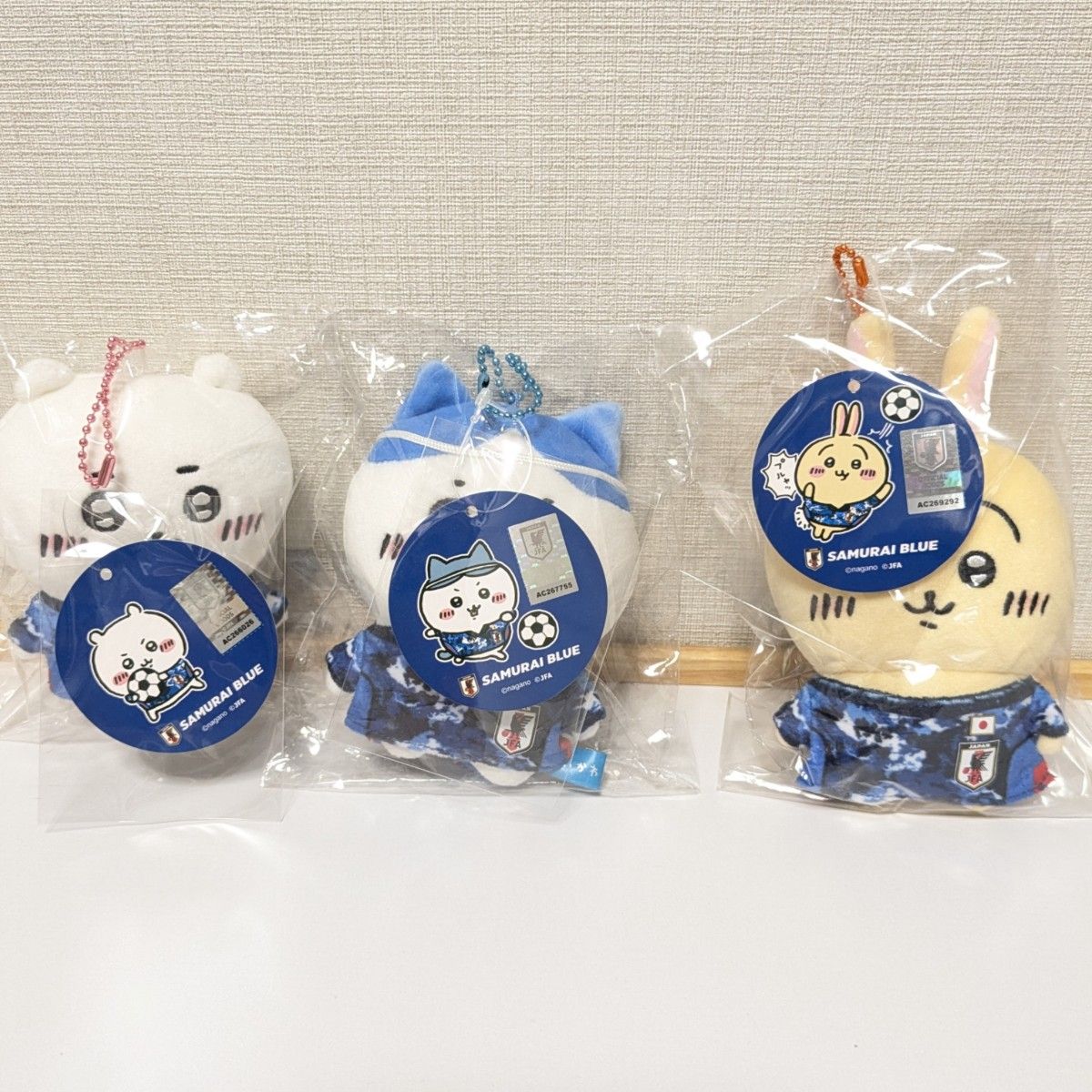 初期激レア 全3種セット ちいかわ ぷちミニマスコット 日本代表