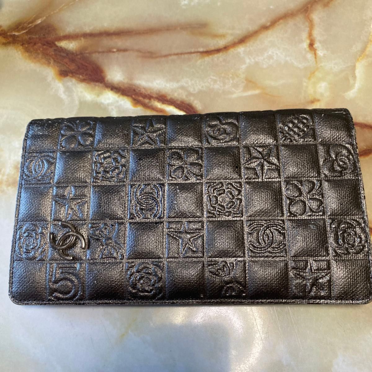 CHANEL シャネル アイコンライン 二つ折り長財布 ココマーク｜Yahoo