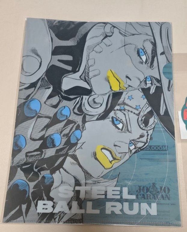 ジョジョの奇妙な冒険 ステッカー クリアファイル ジョジョキャラバン