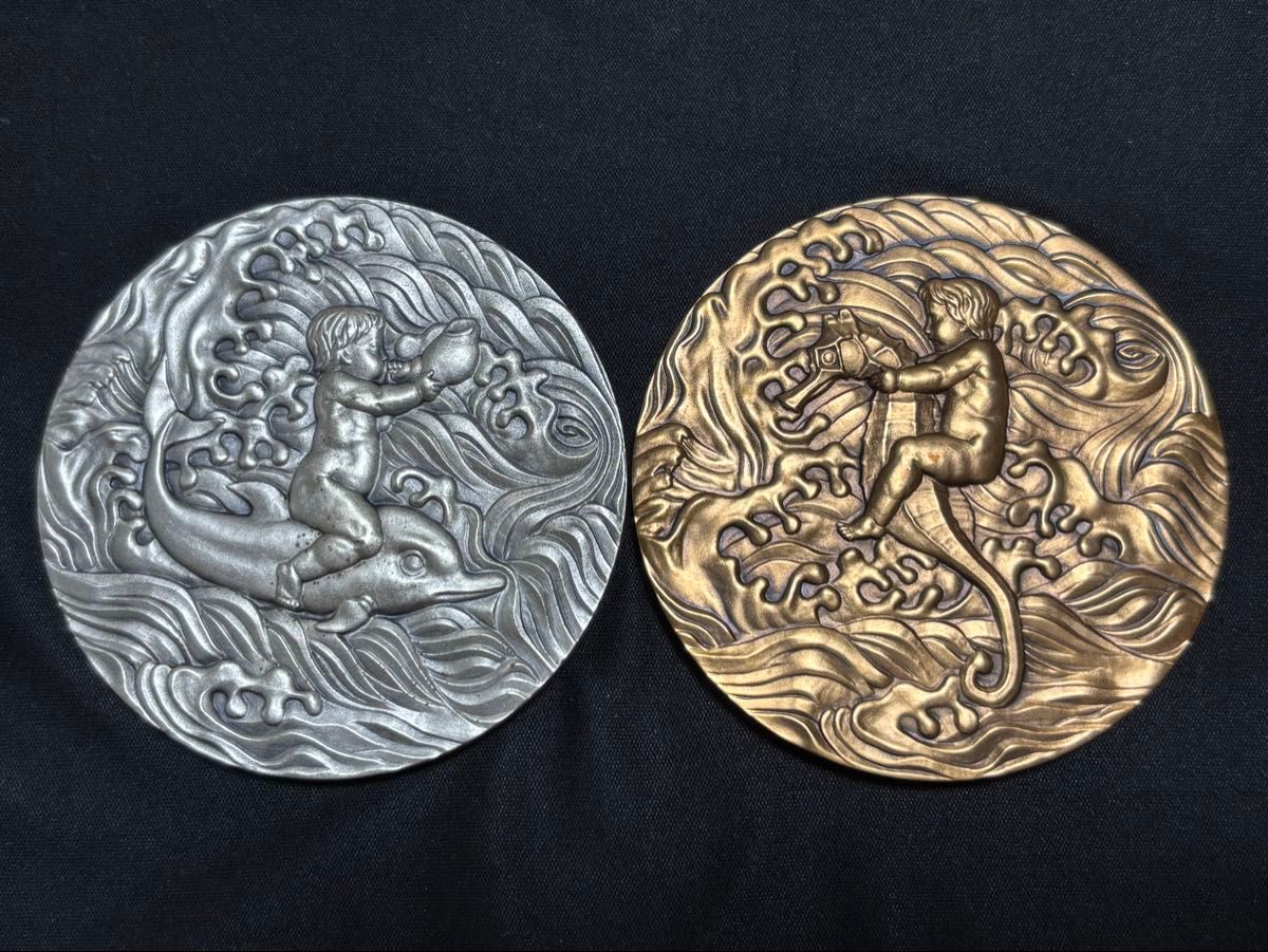 沖縄国際海洋博覧会公式記念メダル EXPO 1975年 銀メダル 銅メダル