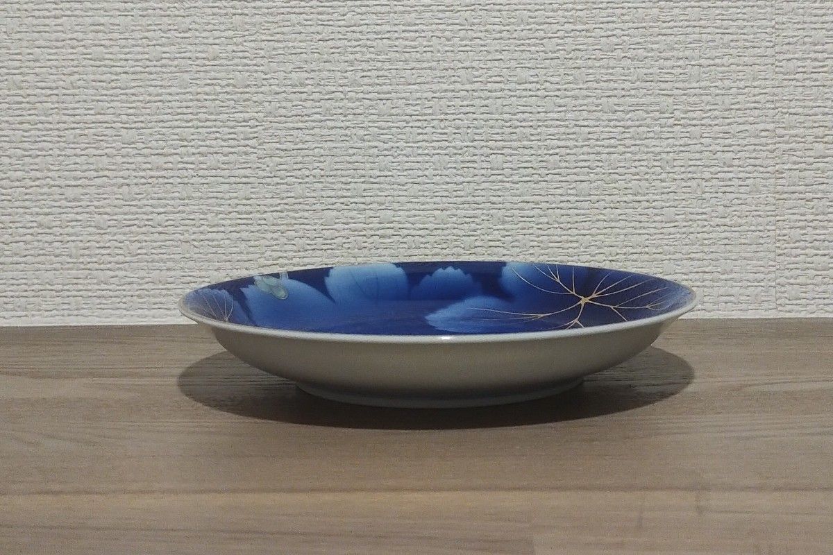 2021 深川製磁 葡萄瑠璃 皿5客 金彩 未使用 2021 深川製磁 葡萄瑠璃 皿