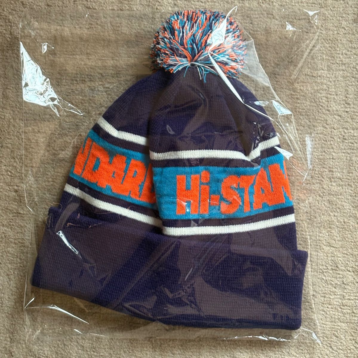 HI-STANDARD HS KNIT CAP ネイビー ハイスタ ニットキャップ ニット帽