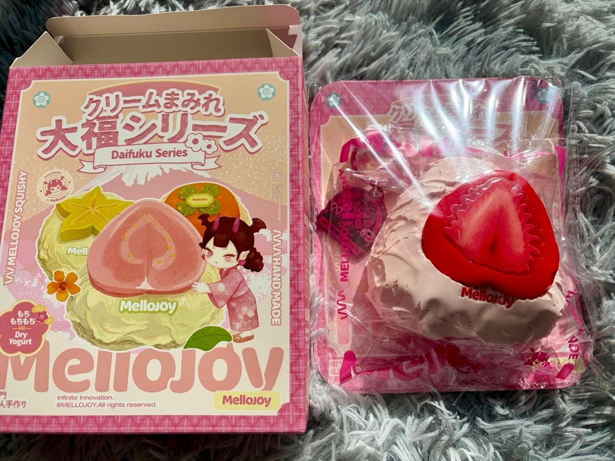 メロジョイ mellojoy スクイーズ 大福シリーズ いちご ストロベリー