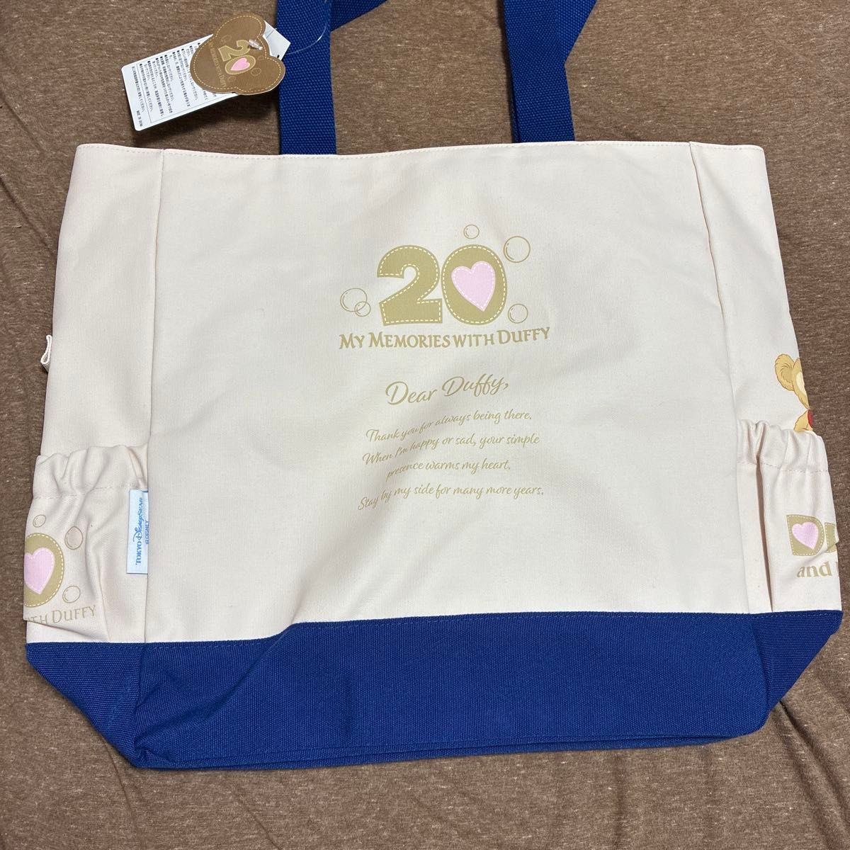 ダッフィー 20周年 トートバッグ ディズニーシー ディズニー Duffy