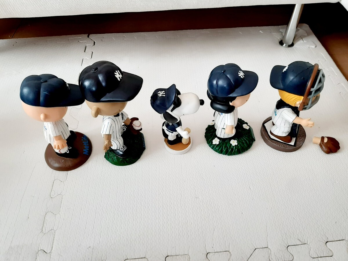 スヌーピー ボブルヘッド ヤンキース mlb 2002 ビンテージ フィギュア