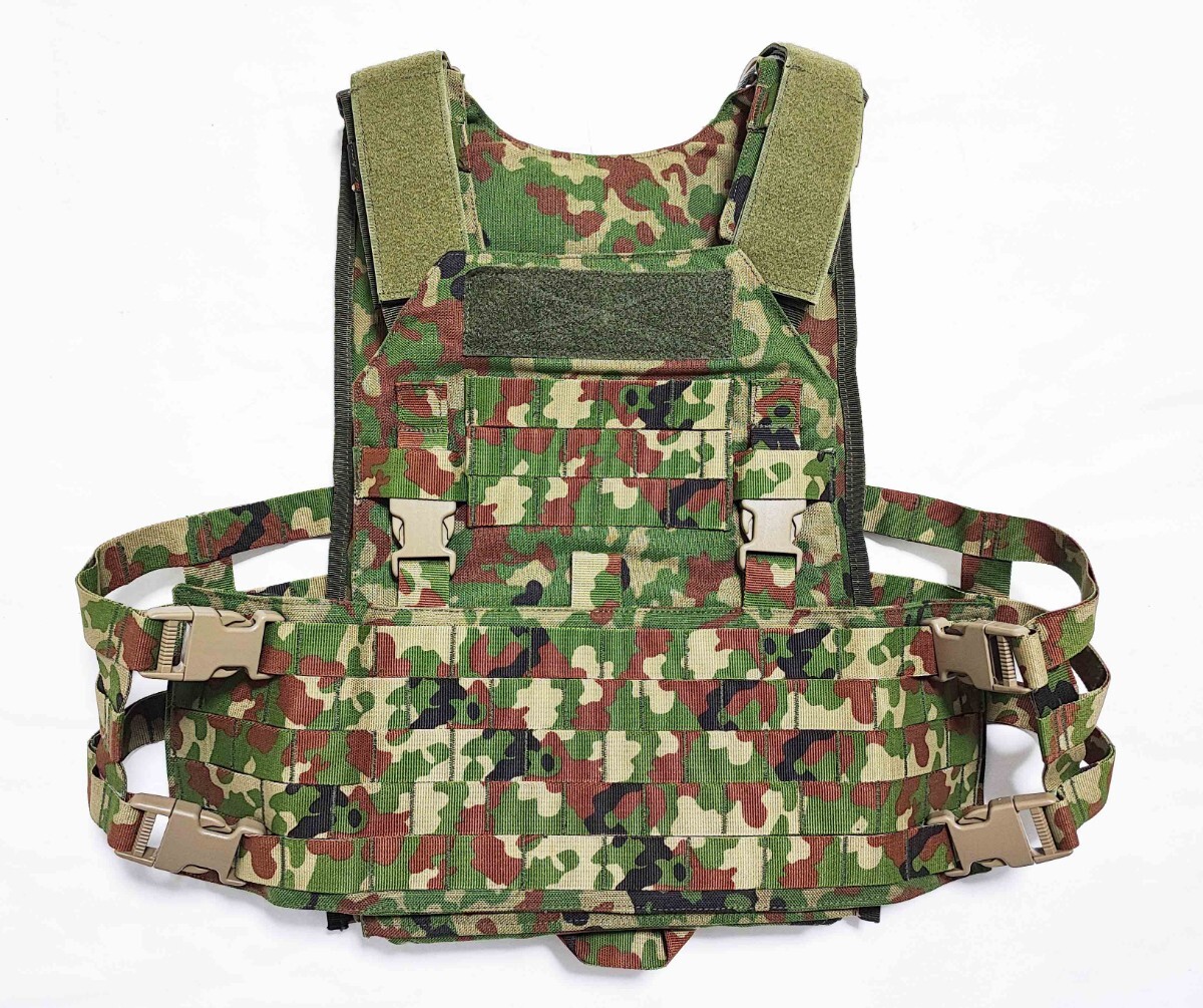 陸上自衛隊 陸自迷彩 18式 防弾ベスト プレートキャリア 3型 実物生地