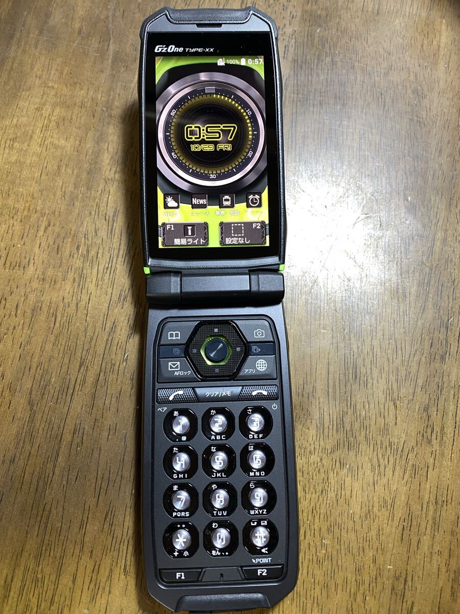 au G'zOne TYPE-XX KYY31 ブラック SIMロック解除済み au G'zOne TYPE