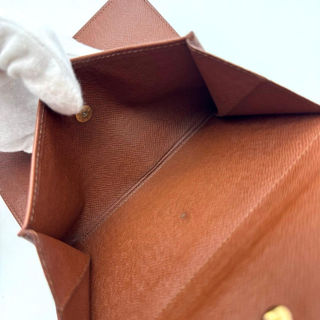 美品】ルイヴィトン モノグラム エテュイパピエ 三つ折り財布 財布