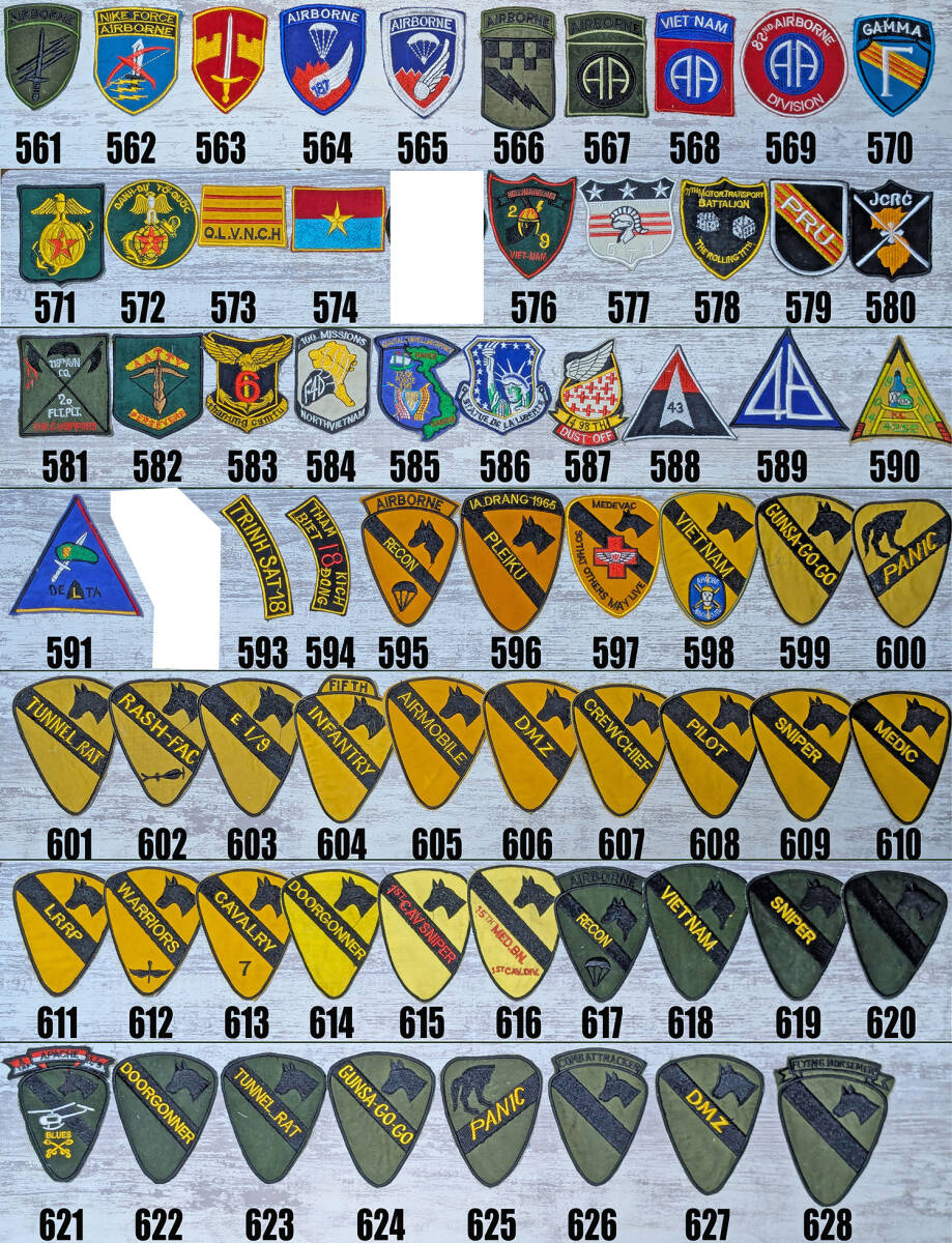 60年代 米軍実物 ベトナム戦 U.S. ARMY 刺繍パッチ 60S 米軍 ベトナム