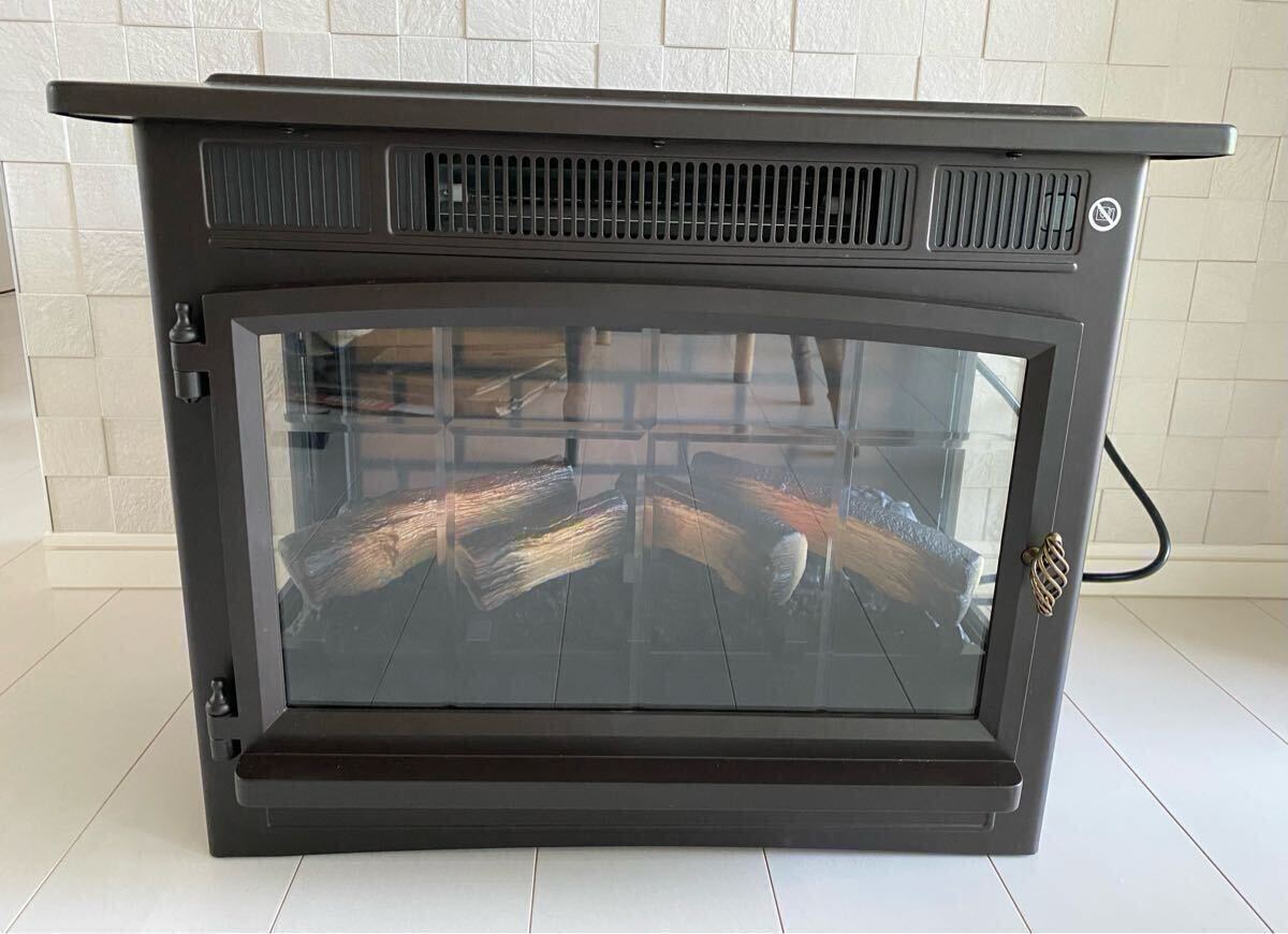 未使用 QVCジャパン 暖炉型ファンヒーター 電気温風機 POWERHEAT