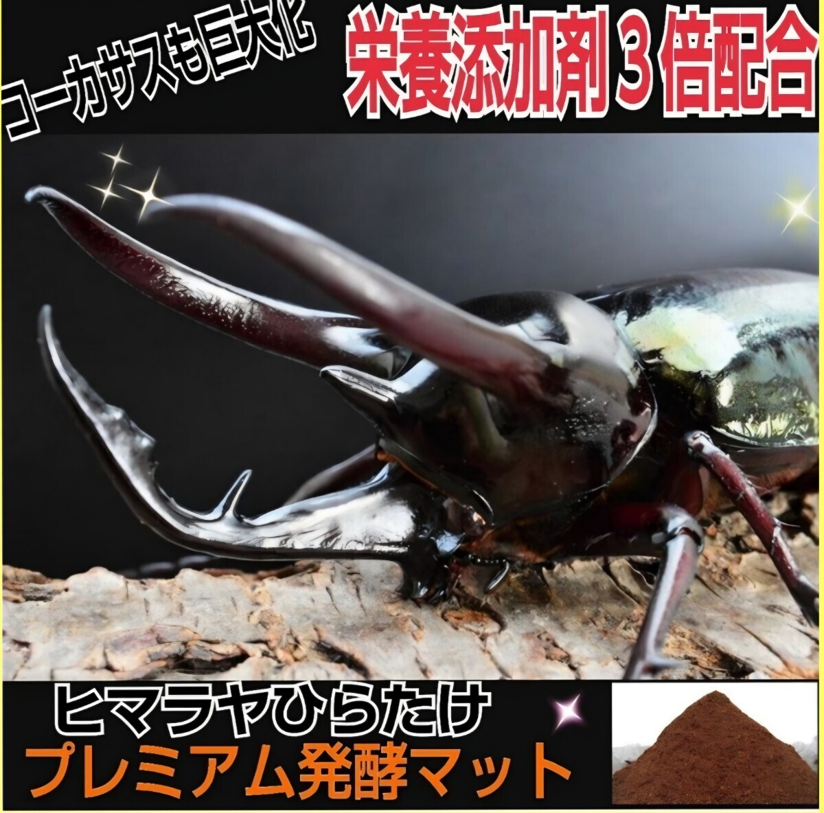 カブトムシマット【ネット売上第1位】にランクイン プレミアム3次発酵