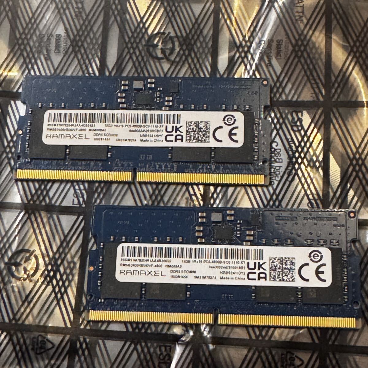 RAMAXEL DDR5-4800 SODIMM 24GB(12GB 2枚) RAMAXEL DDR5-4800 SODIMM