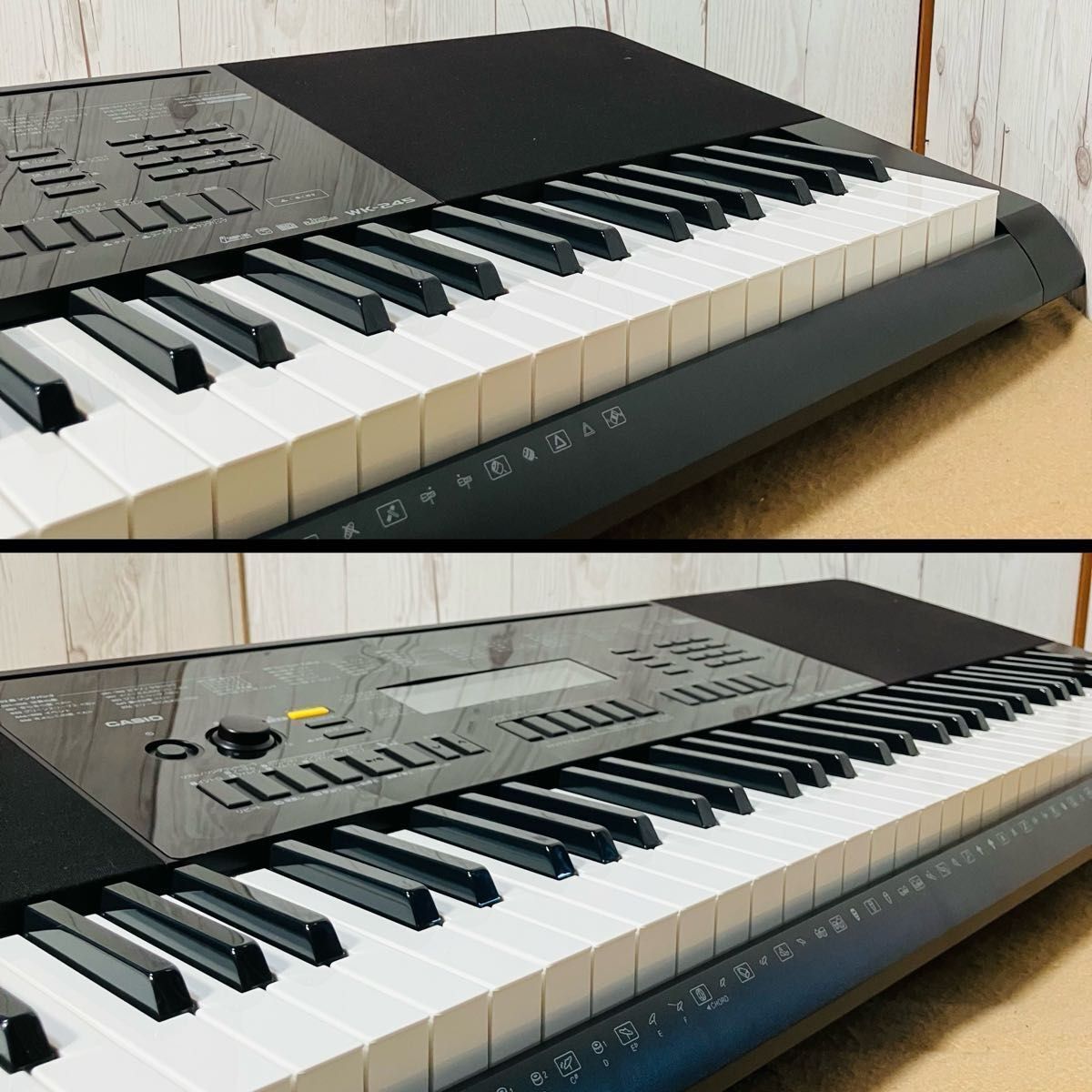 美品】CASIO 電子キーボード WK-245 動作品 カシオ 76鍵盤 電子ピアノ