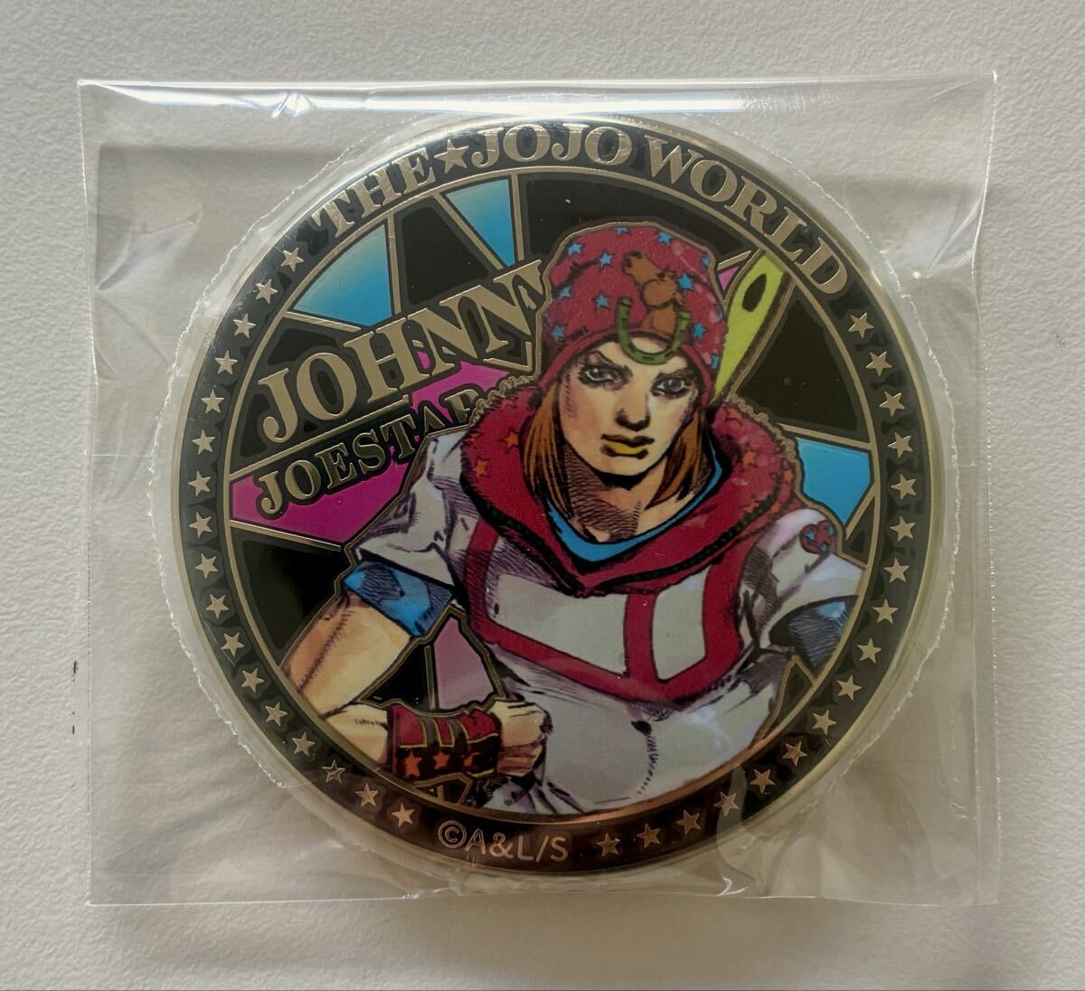 ジョニィ 24金メッキ缶バッジ Part7 スティール・ボール・ラン 『THE