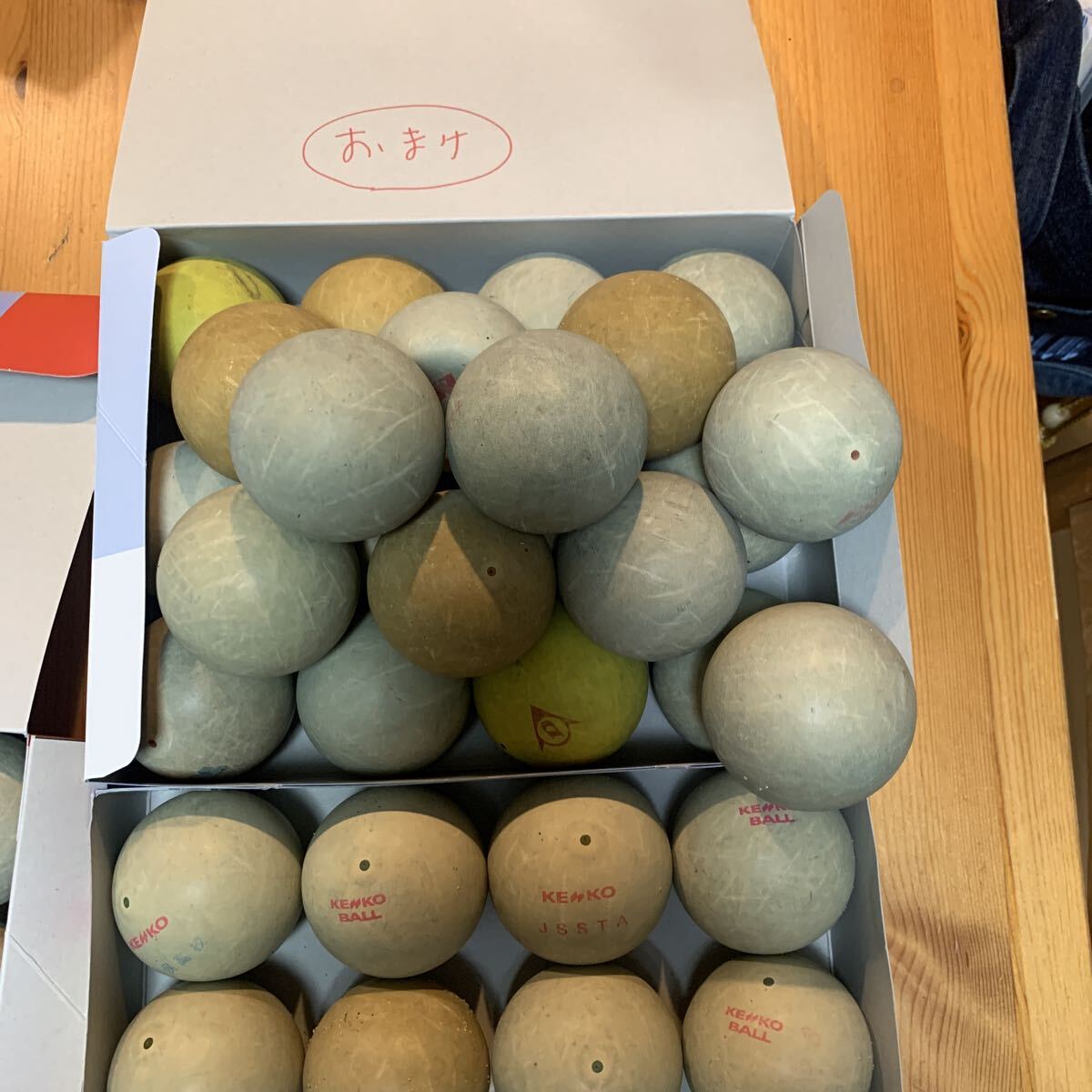 48球＋おまけ22球 ケンコーアカエム公認球赤Mソフトテニスボール